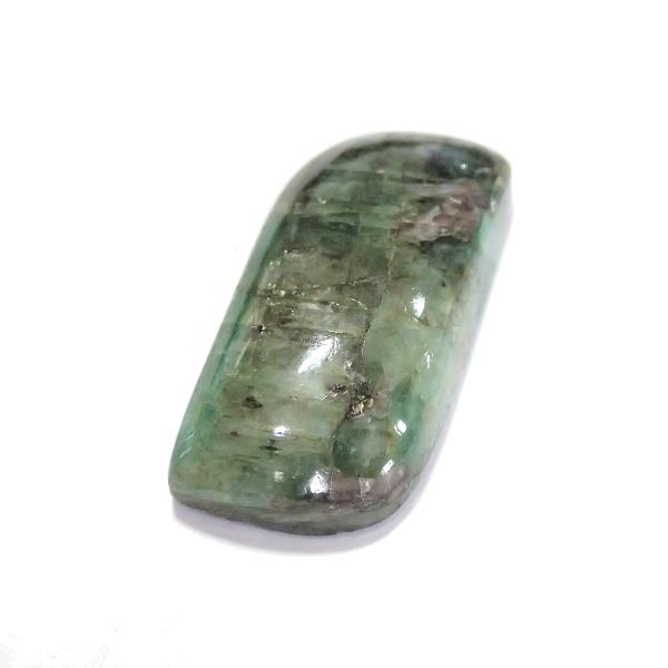 1234-『天然石ルース』　エメラルド（ホール無）　約２８ｘ１９mm（５．２ｇ）　１個 |  | 02