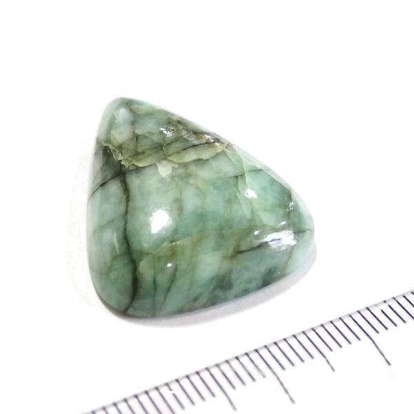 1235-『天然石ルース』　エメラルド（ホール無）　約２８ｘ２２．５mm（６．２ｇ）　１個 |  | 01