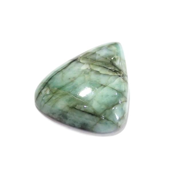 1235-『天然石ルース』　エメラルド（ホール無）　約２８ｘ２２．５mm（６．２ｇ）　１個 |  | 02