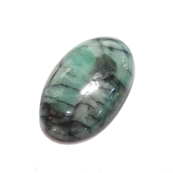 1236-『天然石ルース』　エメラルド（ホール無）　約３１ｘ１８．５mm（６．１ｇ）　１個 |  | 02