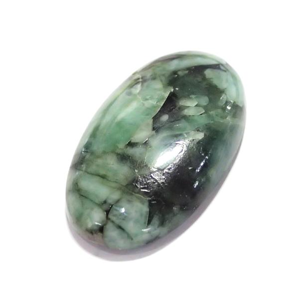 1237-『天然石ルース』　エメラルド（ホール無）　約３８ｘ２３mm（１１ｇ）　１個 |  | 02