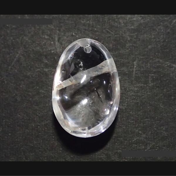 1252-《天然石ペンダント》　水晶ｉｎ水晶　約２１ｘ１４mm（４．５ｇ）　１個 | 