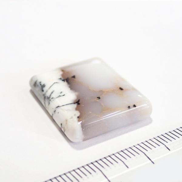 1266-『天然石ルース』　マーリナイト（ホール無）　約２３ｘ２８mm（５．７ｇ）　１個 |  | 01