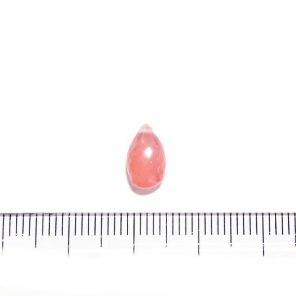 1270-《天然石Special》　インカローズ　フラットカットドロップ　１０ｘ６ｘ４．５ｍｍ　１個 | 