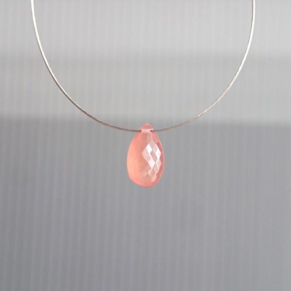 1270-《天然石Special》　インカローズ　フラットカットドロップ　１０ｘ６ｘ４．５ｍｍ　１個 |  | 01