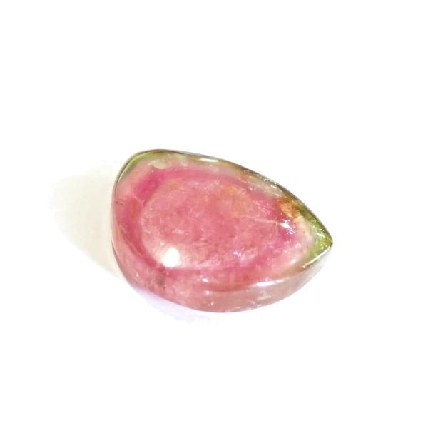 1273-《天然石ペンダント》★20%OFF★トルマリン・ウォーターメロン　約２０ｘ１５．５mm（３．０ｇ）　１個 |  | 01