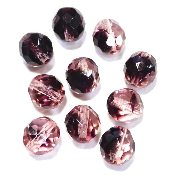 0128-10FC/27701　クリスタルアメジスト　１０ミリ　１０個/１パック | 