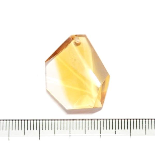 1282-《天然石ペンダント》　シトリン※カット有※　約２４ｘ２１mm（４．２ｇ）　１個 | 