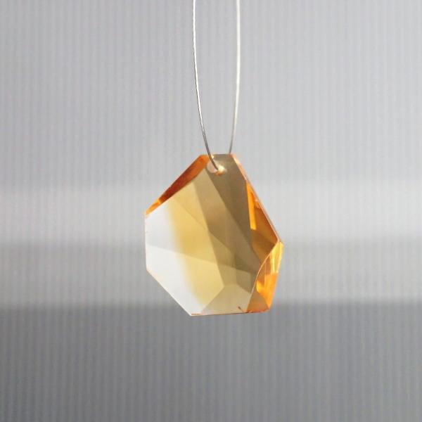 1282-《天然石ペンダント》　シトリン※カット有※　約２４ｘ２１mm（４．２ｇ）　１個 |  | 01