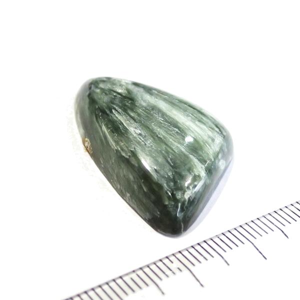 1288-『天然石ルース』　セラフィナイト（ホール無）　約３２ｘ２１mm（５．８ｇ）　１個 |  | 01