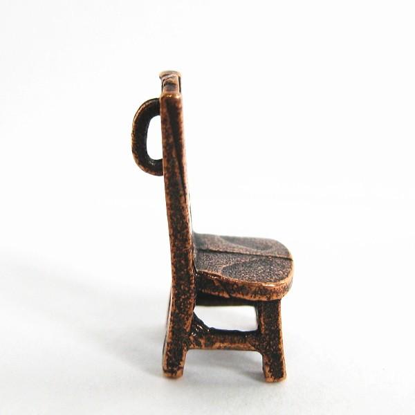 13123-【ＮＹピューター】　椅子　チャーム　銅古美　９mm　５個/１セット |  | 01