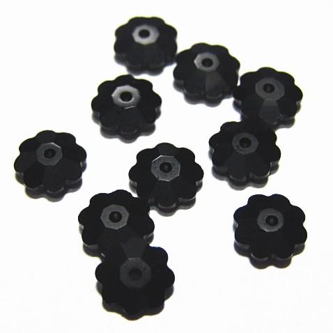 13227-swarovski　＃3700　ジェット　６mm　１０個/１パック | 