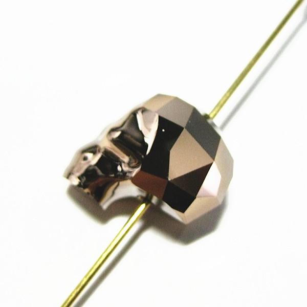 13511-swarovski　＃5750　スカルビーズ　ローズゴールド２Ｘ　１３mm　１個 |  | 02