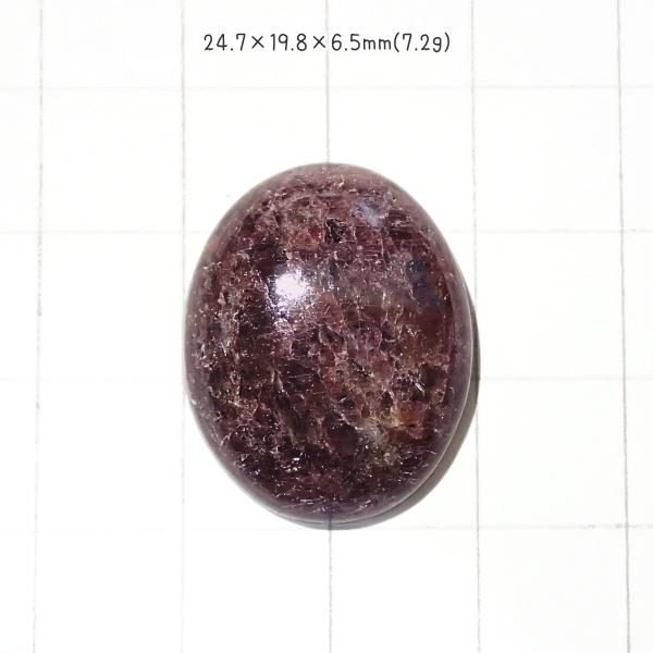 1383-『天然石ルース』　ガーネット（ホール無）　約25ｘ20mm（7.2ｇ）　１個 | 