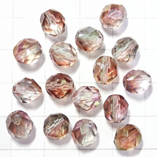 0140-8FC/91001　ラスターピンククリスタル　８ミリ　１６個/１パック | 