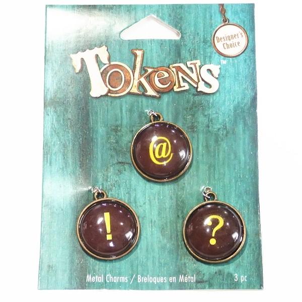 14368-《Blue Moon Beads》　記号チャームセット　真鍮古美　２０mm　３個/１セット | 