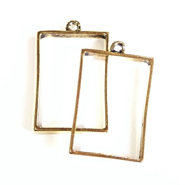 1443-［セッティング］　空枠　長方形　底なし　金古美　３０ｘ２０mm（内径）　２個/１パック |  | 01