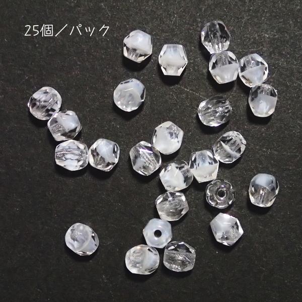 14482-4FC【※２５個入※】クリスタルミルキーホワイト　４ミリ《個数注意》 | 