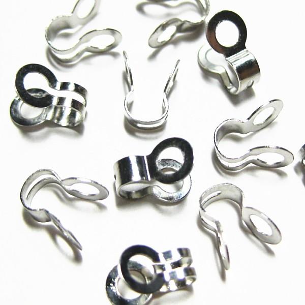 14822-【基本パーツ】　カップリング（ボールチェーン用）　銀色　８x５mm　５０個/１セット | 