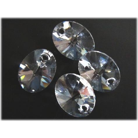 14970-swarovski　＃6028　オーバルペンダント　クリスタル　【1個】 | 