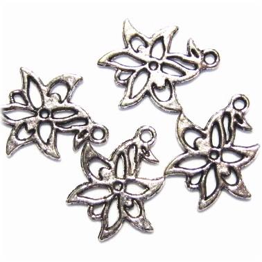 14988-フラワーチャーム 銀古美【10個】 | 