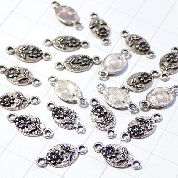 14990-フラワーコネクター 銀古美【20個】 |  | 01