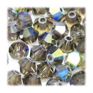 15122-SB3SQ-AB スワロフスキー 3mmソロバン スモーキークオーツオーロラ 25個/1パック | 