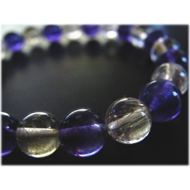 アメジストとルチルゴールドのブレスレット | 