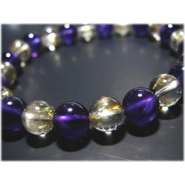 アメジストとルチルゴールドのブレスレット |  | 01