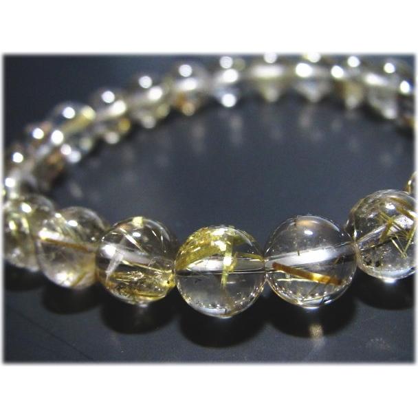 【パワーストーン】ゴールドルチルクオーツのブレスレット★【天然石ブレスレット】 | 