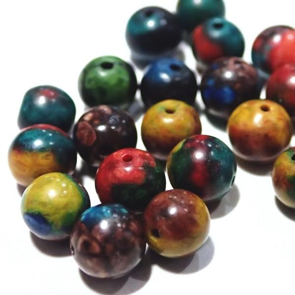 1563-《天然石いろいろ》　レインボーストーン（人造石）　６mm　２０個/１パック |  | 01