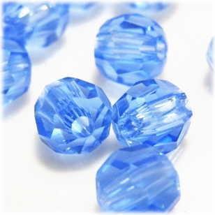 1590-ジャーマンガラスビーズ 6mm サファイアブルー 6個/1パック | 