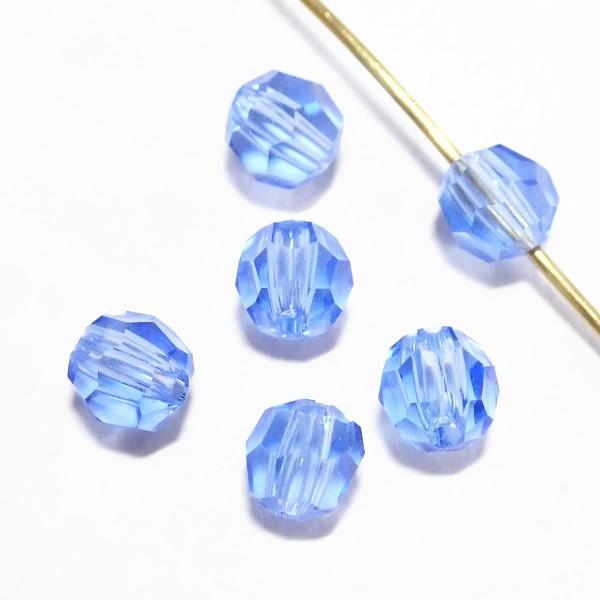 1590-ジャーマンガラスビーズ 6mm サファイアブルー 6個/1パック |  | 02