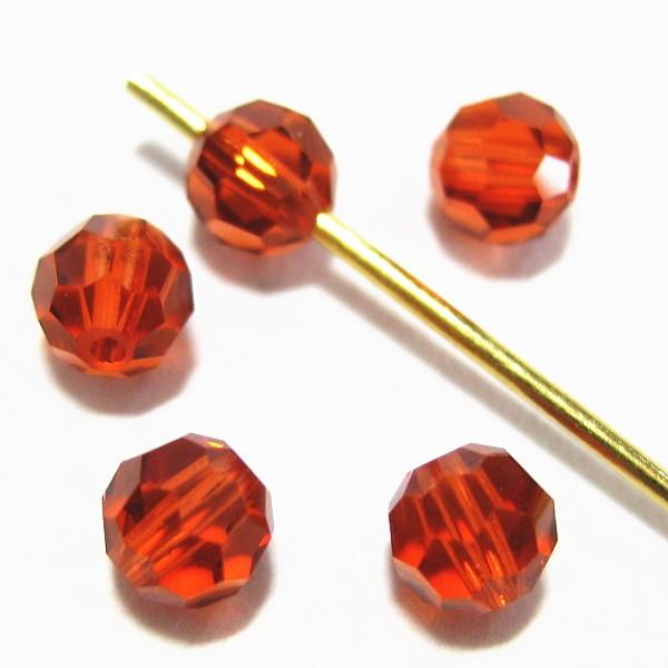 16025-swarovski　＃5000　インディアンレッド　４mm　５個/１パック | 