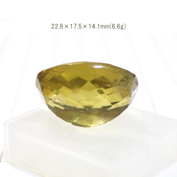 1760-『天然石ルース』　レモントパーズ（ホール無）※カット有※　約23ｘ18mm（6.6g）　１個 |  | 04
