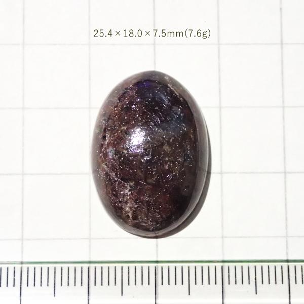1765-『天然石ルース』　ガーネット（ホール無）　約26x18mm（7.6ｇ）　１個 | 