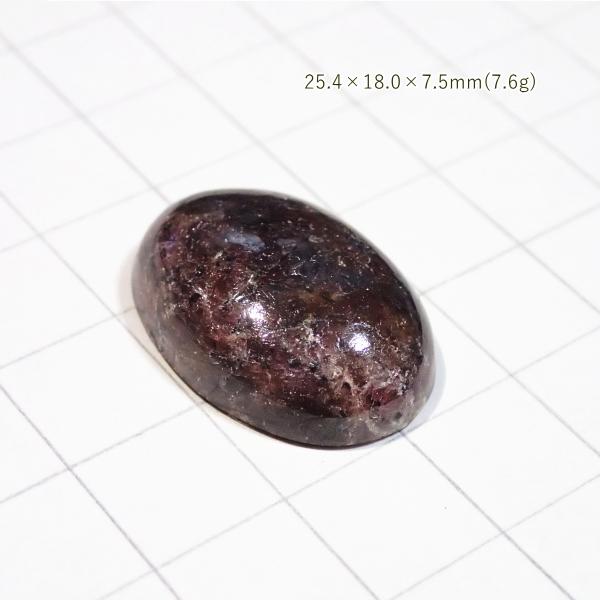 1765-『天然石ルース』　ガーネット（ホール無）　約26x18mm（7.6ｇ）　１個 |  | 01