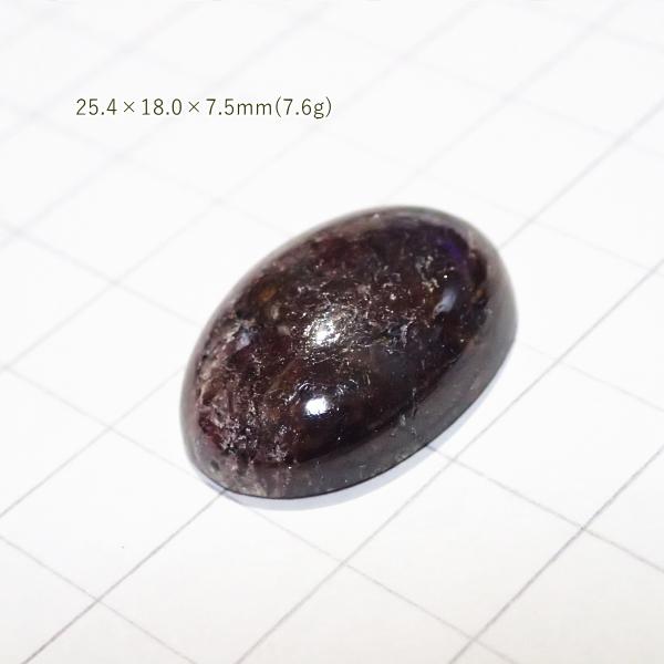 1765-『天然石ルース』　ガーネット（ホール無）　約26x18mm（7.6ｇ）　１個 |  | 02