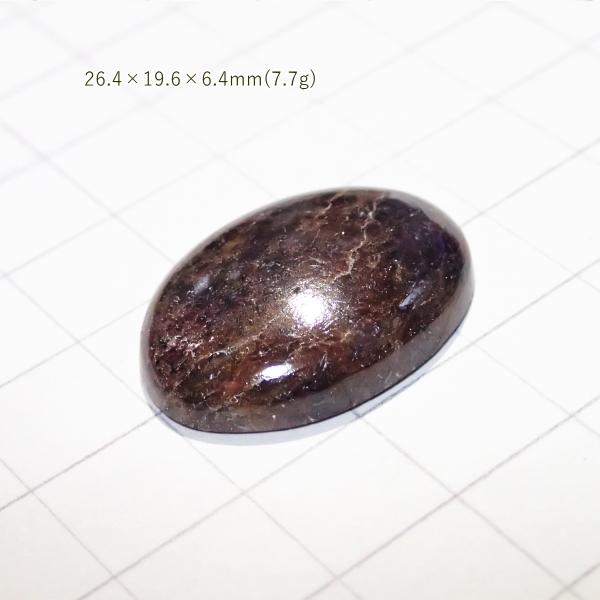 1767-『天然石ルース』　ガーネット（ホール無）　約26x20mm（7.7ｇ）　１個 |  | 02
