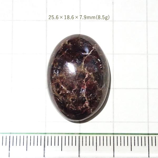 1769-『天然石ルース』　ガーネット（ホール無）　約26x19mm（8.5ｇ）　１個 | 