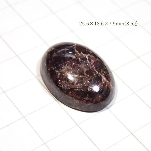 1769-『天然石ルース』　ガーネット（ホール無）　約26x19mm（8.5ｇ）　１個 |  | 01
