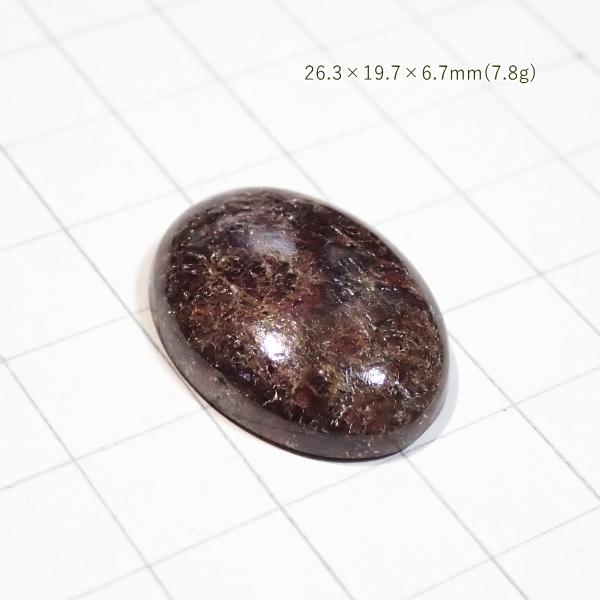 1770-『天然石ルース』　ガーネット（ホール無）　約26x20mm（7.8ｇ）　１個 |  | 01
