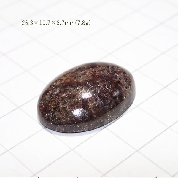 1770-『天然石ルース』　ガーネット（ホール無）　約26x20mm（7.8ｇ）　１個 |  | 02