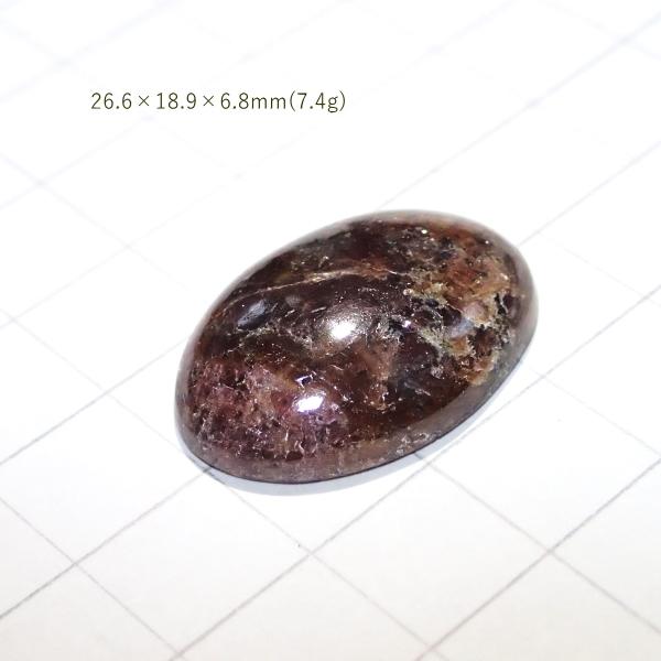 1771-『天然石ルース』　ガーネット（ホール無）　約27x19mm（7.4ｇ）　１個 |  | 02