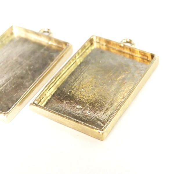 1893-［セッティング］　ミール皿　長方形　金古美　３０ｘ２０mm（内径）　２個/１パック |  | 01