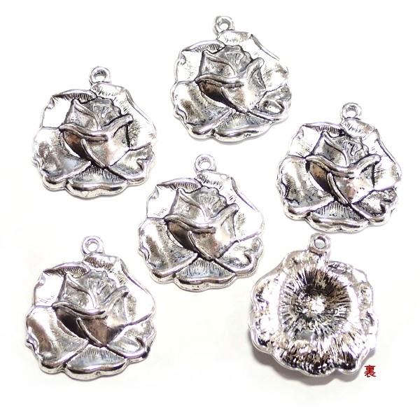 20026-ローズチャーム 銀古美【6個】 | 