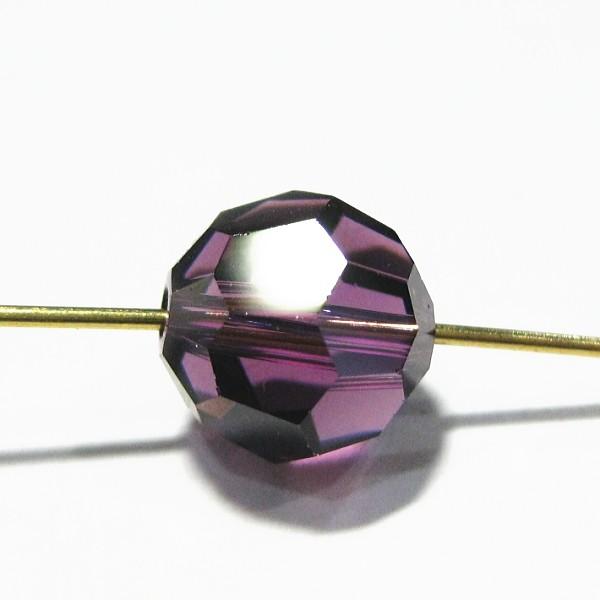 20185-クリスタルガラス ＃5000　アメジスト　１０mm　１個 | 
