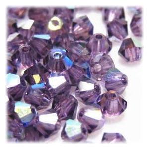 2020-SB3LIL-AB クリスタルガラス 3mmソロバン ライラックオーロラ 25個/1パック | 