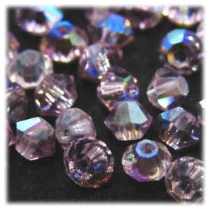 2021-SB3LA-AB スワロフスキー 3mmソロバン ライトアメジストオーロラ 25個/1パック | 