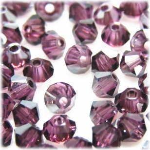 2034-SB3AM-S スワロフスキー 3mmソロバン　アメジストサテン 25個/1パック | 